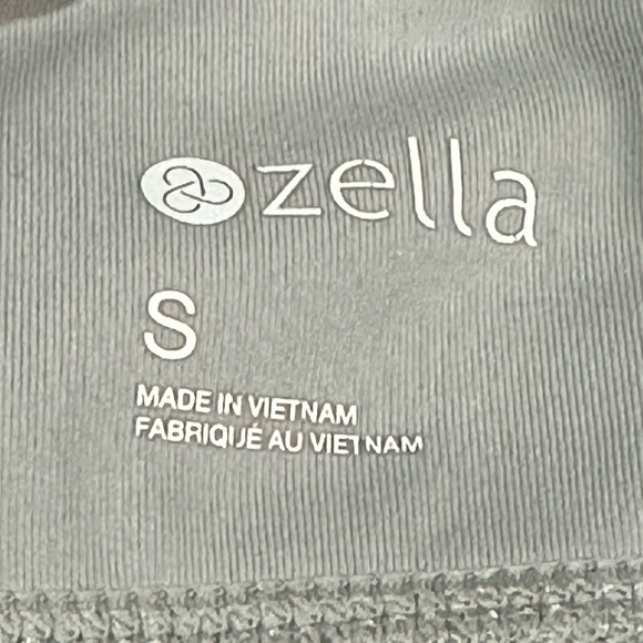 Zella || Street Style High Waist Leggings Gray color Bird Moto Style Sz S - Picture 8 of 9